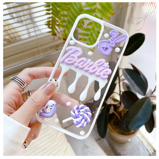 Hot-selling mobile phone case suitable for Apple 13/14 promax [purple letter brand] (contact customer service to confirm the mobile phone model after placing the order)