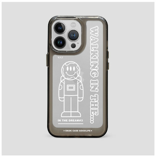 The best-selling mobile phone case is suitable for Apple 13promax/11/iphone14 [Transparent Gray Line Astronaut] (contact customer service to confirm the phone model after placing the order)