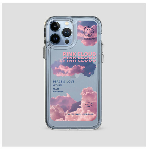 Hot-selling mobile phone case suitable for Apple 13promax/11/iphone14 [Pink Cloud Smiley Face] (contact customer service to confirm the phone model after placing the order)