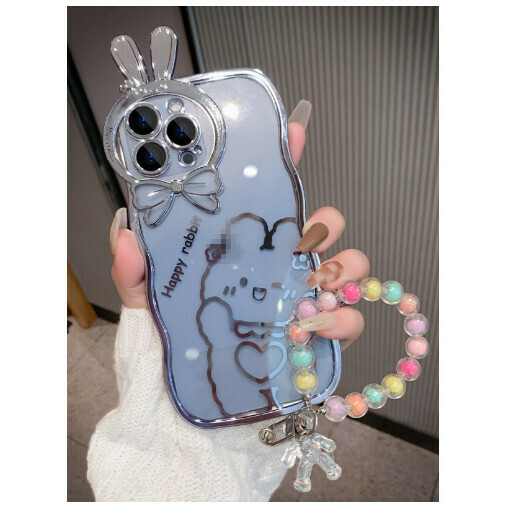 Hot-selling mobile phone case suitable for Apple 14/11/iphone13pro/12pro max [Yuanfeng Blue + Colorful Bracelet] (contact customer service to confirm the phone model after placing the order)