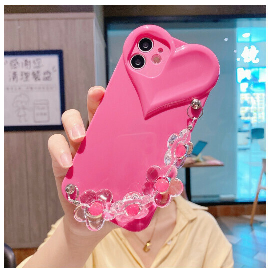 Hot selling mobile phone case suitable for iphone14 apple 12mini/13pro [rose red love flower chain] (contact customer service to confirm the phone model after placing the order)
