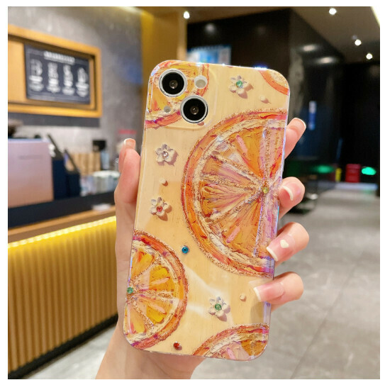 Hot selling mobile phone case suitable for iphone 14PROMAX Apple 13/12/11/8plus [2 (Blu-ray Epoxy)] (Contact customer service to confirm the phone model after placing the order)