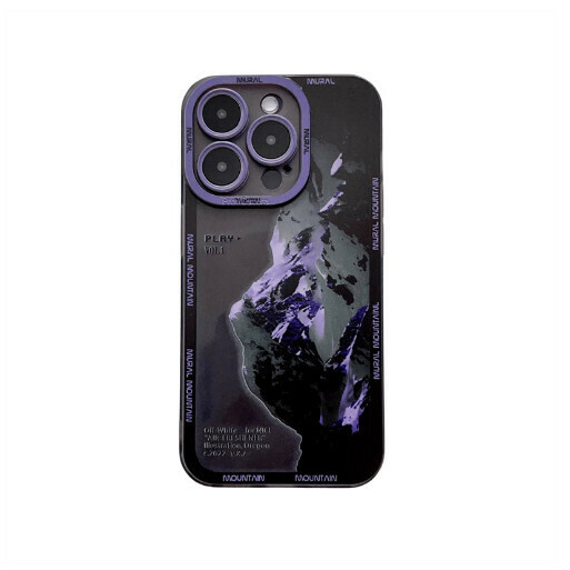 熱賣手機殼適用蘋果14/iPhone13Pro/11/12【紫色雪山】（下單後聯絡客服確認手機型號）