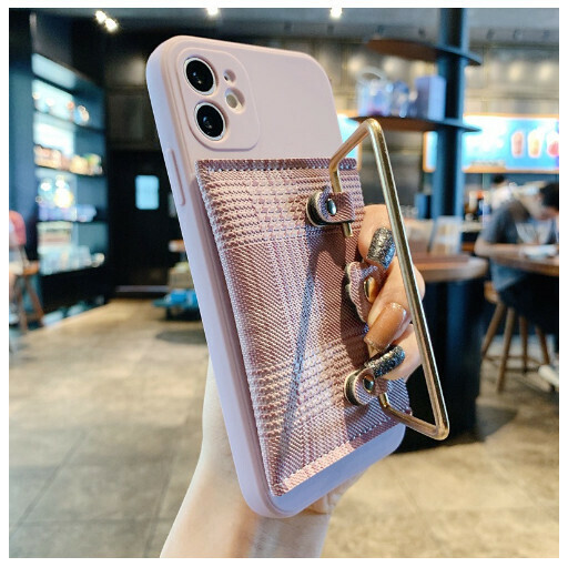 Hot-selling mobile phone case suitable for Apple 14promax/iPhone13/11/12 [Grass Purple-Square Buckle Card Holder] (Contact customer service to confirm the phone model after placing the order)