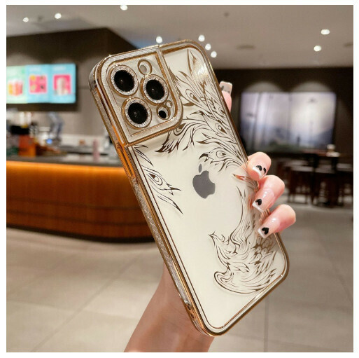 Hot selling mobile phone case suitable for Apple 14promax/iPhone13/11/12 [Champagne Gold [Phoenix] (Contact customer service to confirm the phone model after placing the order)