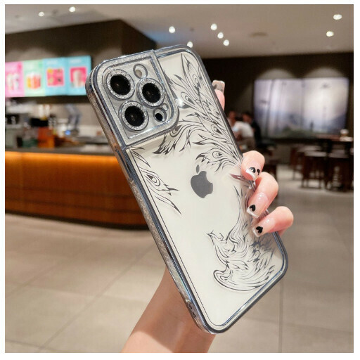 Hot-selling mobile phone case suitable for Apple 14promax/iPhone13/11/12 [Yuanfeng Blue] [Spreading Wings Phoenix] (contact customer service to confirm the phone model after placing the order)