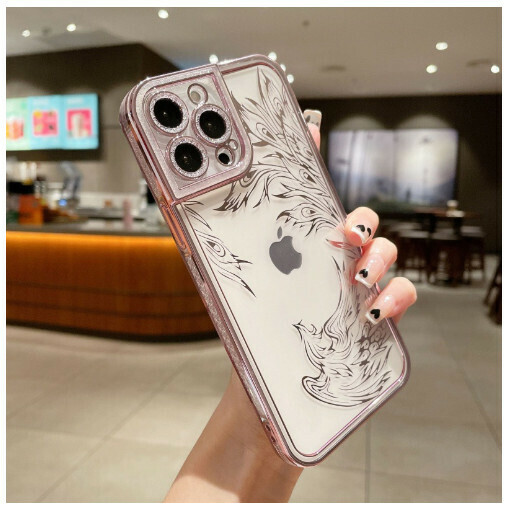 Hot-selling mobile phone case suitable for Apple 14promax/iPhone13/11/12 [Rose Gold [Phoenix] (Contact customer service to confirm the mobile phone model after placing the order)