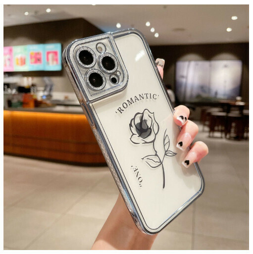 Hot-selling mobile phone case suitable for Apple 14promax/iPhone13/11/12 [Far Peak Blue [A Rose] (contact customer service to confirm the phone model after placing the order)