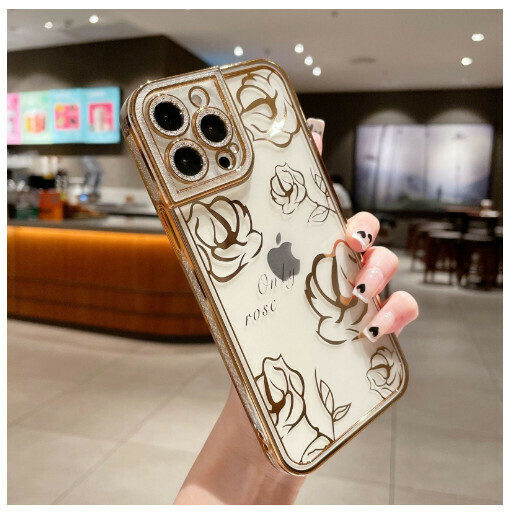 Hot-selling mobile phone case suitable for Apple 14promax/iPhone13/11/12 [Champagne Gold [Sea of ​​Roses]) (Contact customer service to confirm the phone model after placing the order)