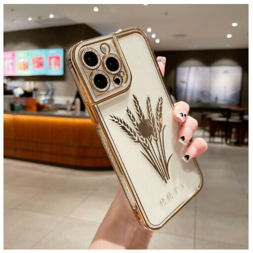 Hot-selling mobile phone case suitable for iPhone14promax/Apple 13/11/12 [Champagne Gold [Suisui Ping An] (contact customer service to confirm the phone model after placing the order)