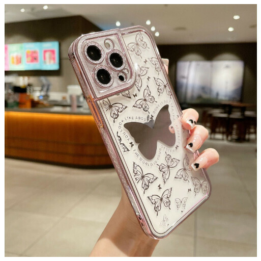 Hot selling mobile phone case suitable for iPhone14promax/Apple 13/11/12 [Rose Gold [Butterfly Sea of ​​Flowers]) (Contact customer service to confirm the phone model after placing the order)