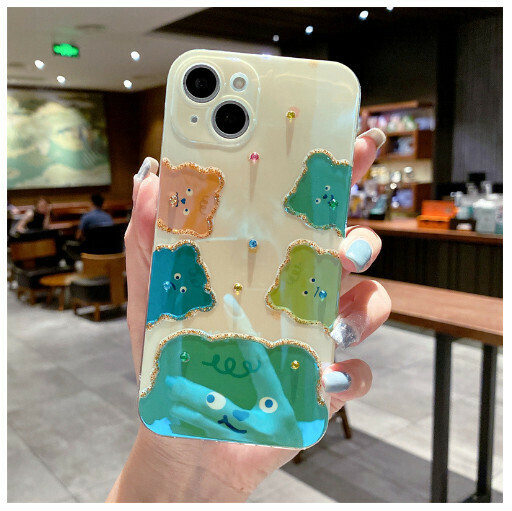 Hot-selling mobile phone case suitable for iPhone14promax/Apple 13/11/12 [33 Cute Bear 1] (contact customer service to confirm the phone model after placing the order)