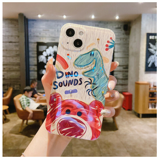 Hot-selling mobile phone case suitable for iPhone14promax/Apple 13/11/12 [43 Dinosaur Strawberry Bear] (contact customer service to confirm the phone model after placing the order)