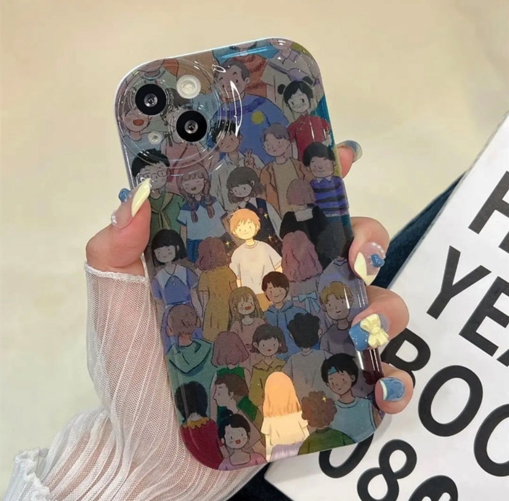 Hot-selling air cushion painting is suitable for iPhone series mobile phone cases (Meet Men's model (varnish version)) (contact customer service after placing an order to confirm the phone model)