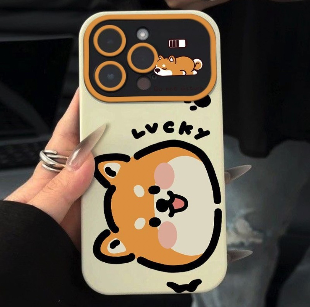 熱賣幸運小狗適用於iPhone系列手機殼（白色幸运小狗）(下單後聯絡客服確認手機型號)