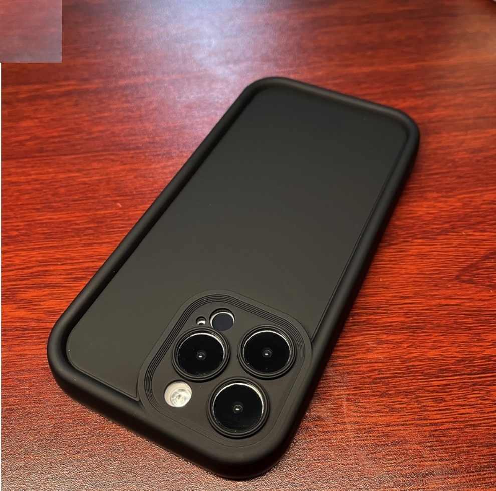 熱賣純色軟矽膠適用於iPhone系列手機殼（黑色）(下單後聯絡客服確認手機型號)