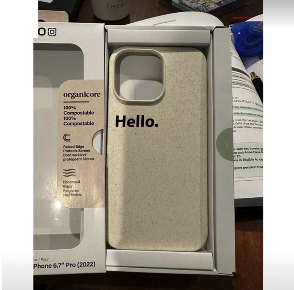 熱賣彩繪適用於iPhone系列手機殼（白色簡風英文）(下單後聯絡客服確認手機型號)