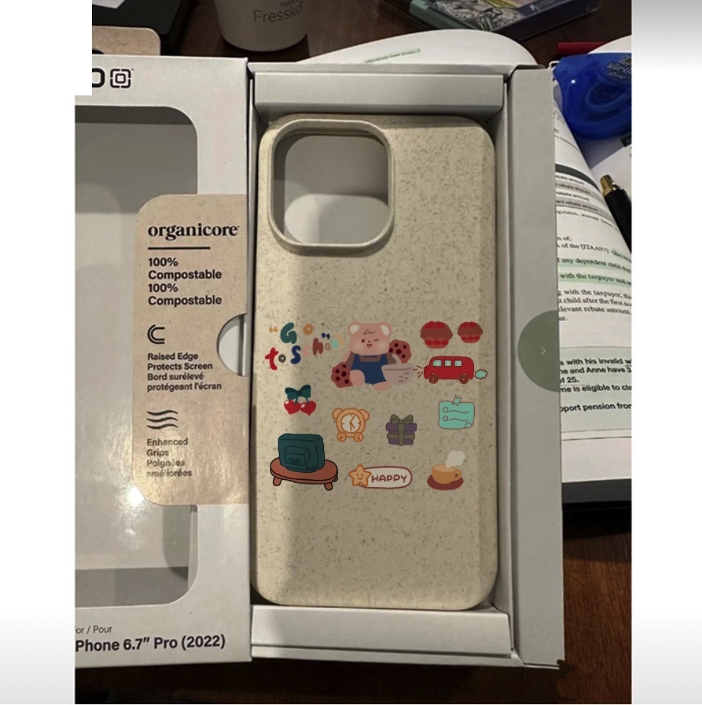 熱賣彩繪適用於iPhone系列手機殼（白色野炊熊）(下單後聯絡客服確認手機型號)