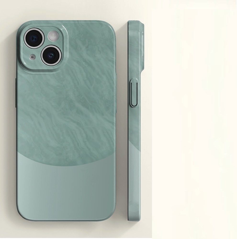 Hot-selling painted paint is suitable for iPhone series mobile phone cases (film soft shell Yachuan Qing) (contact customer service to confirm the phone model after placing the order)