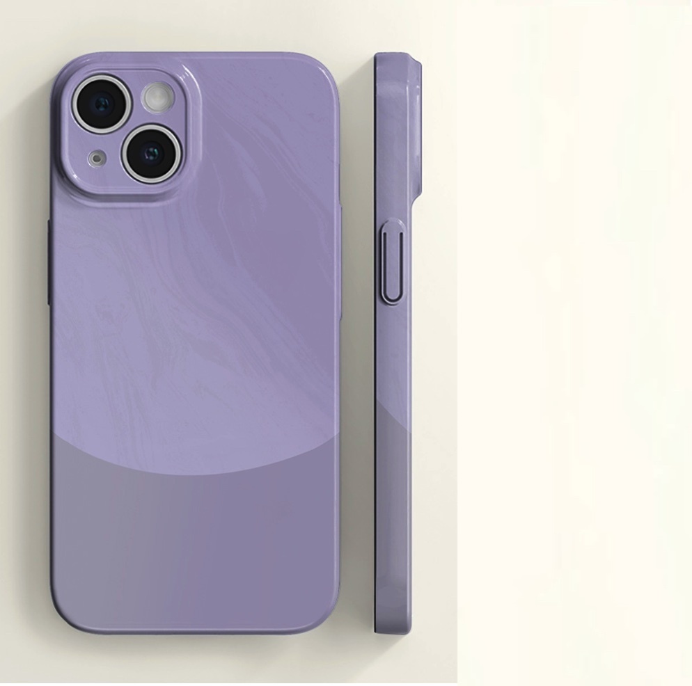 Hot-selling painted paint is suitable for iPhone series mobile phone cases (film soft shell Nannuo Purple) (contact customer service after placing an order to confirm the phone model)