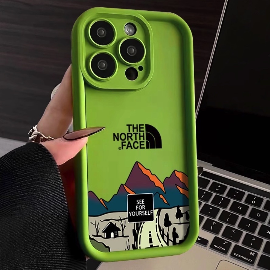 Hot-selling road soft protective case suitable for iPhone series mobile phone cases (green highway) (contact customer service to confirm the phone model after placing the order)