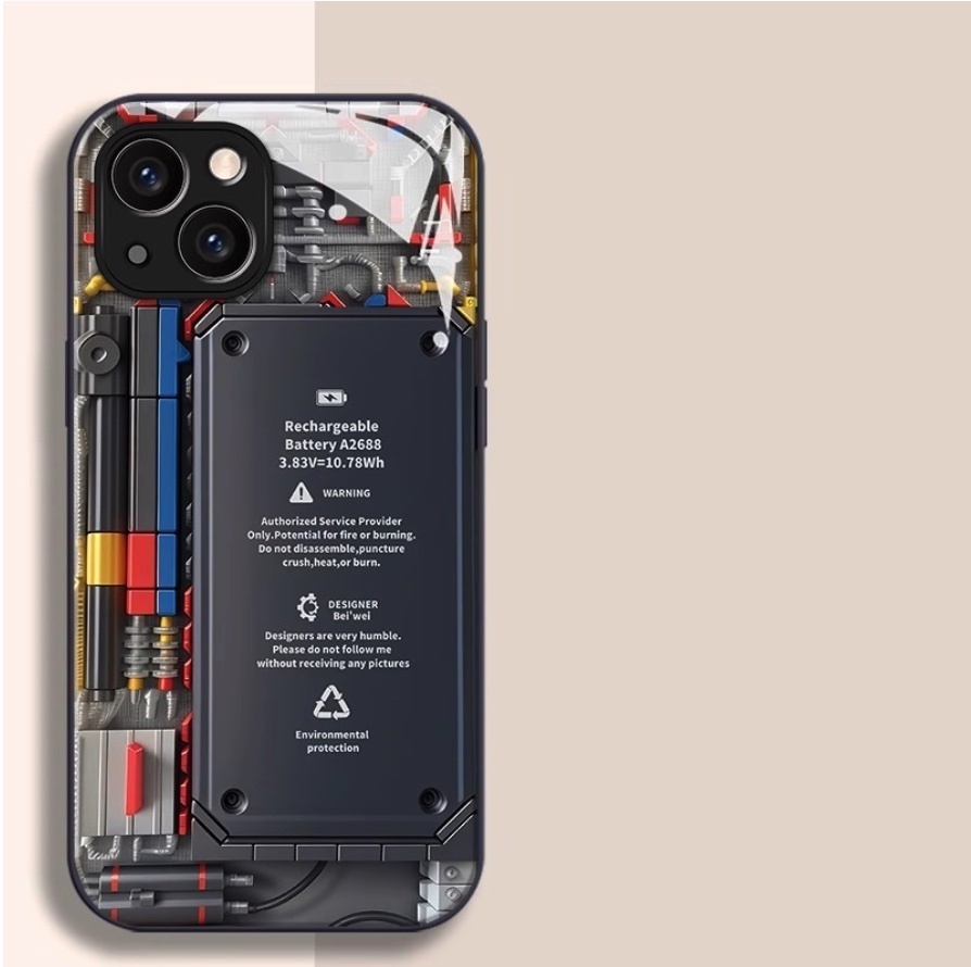 Hot selling circuit board glass protective cover suitable for iPhone series mobile phone cases (black circuit board pattern) (contact customer service to confirm the phone model after placing the order)