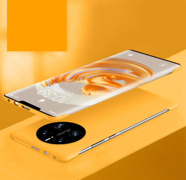Hot selling ultra-thin frameless mobile phone case (JS8 lemon yellow) (applicable to Apple-Huawei) (contact customer service to confirm the phone model after placing the order)