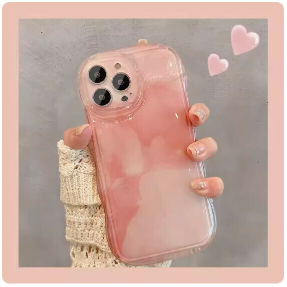 The hot gradient gradient is suitable for Huawei mobile phone cases (Gradient Wave [Smudge Powder] (contact customer service to confirm the phone model after placing the order)