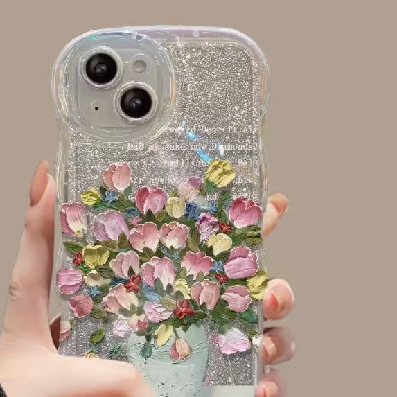 The popular color oil painting flowers are suitable for Xiaomi mobile phone cases (oil painting color flowers_single shell model (contact customer service to confirm the phone model after placing the order)
