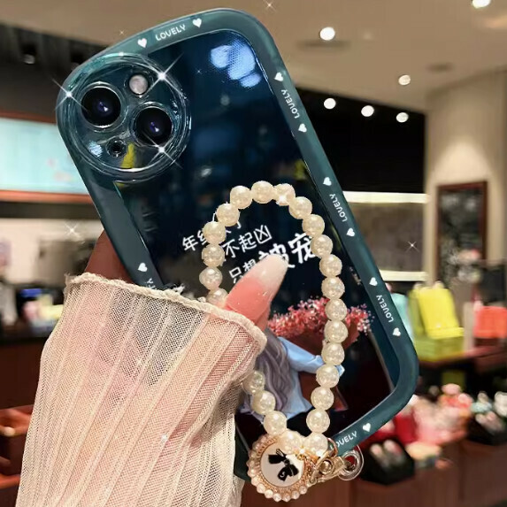 The popular model "I Just Want to Be Pampered" is suitable for oppo mobile phone cases (transparent blue [Just Want to Be Pampered by You + Bracelet Style] (contact customer service after placing the order to confirm the phone model)