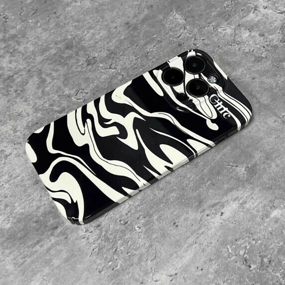 The popular film case is suitable for Huawei mobile phone cases ([Black and White Milk Pattern] film case style (contact customer service to confirm the phone model after placing the order)