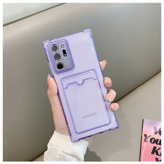 The popular mobile phone case is suitable for Samsung (transparent purple (contact customer service to confirm the mobile phone model after placing the order)