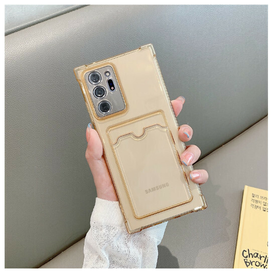 The popular mobile phone case is suitable for Samsung (transparent gold (contact customer service to confirm the mobile phone model after placing the order)