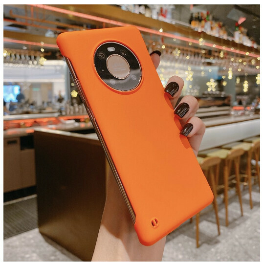 爆款手機殼適用華為mate40pro【鮮橙色】（下單後聯絡客服確認手機型號）