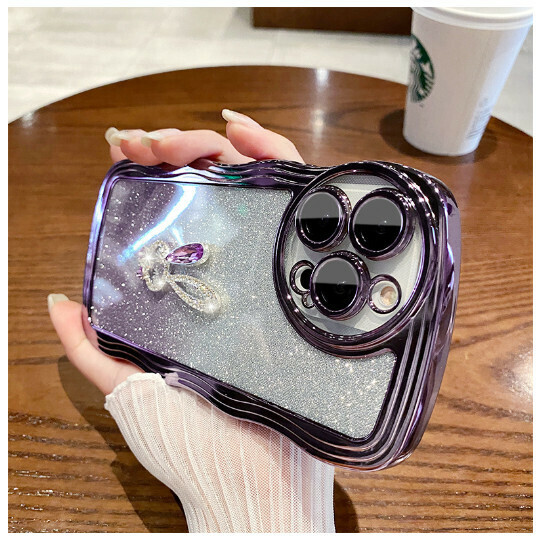 The popular mobile phone case is suitable for Apple 13/iphone11/12promax [Cloud Quicksand + Laser Paper] (contact customer service to confirm the phone model after placing the order)