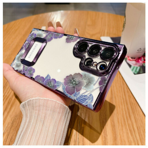 The popular mobile phone case is suitable for Samsung S23Ultra [Purple] (contact customer service to confirm the phone model after placing the order)
