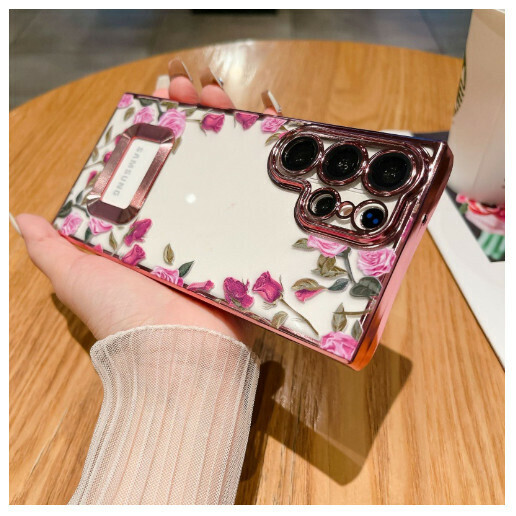 The popular mobile phone case is suitable for Samsung S23Ultra [Pink] (contact customer service to confirm the phone model after placing the order)
