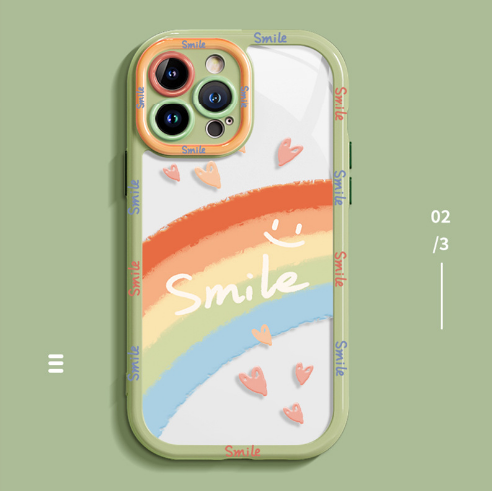 Popular personalized creative mobile phone case (SJ6 Matcha Rainbow) (contact customer service to confirm the mobile phone model after placing the order)