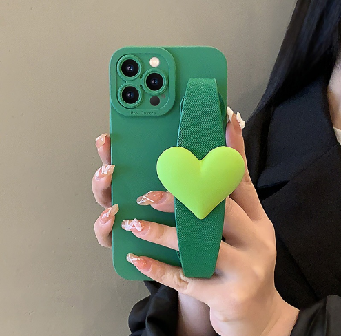 Popular silicone soft shell mobile phone case (JK8 Canngling Green Love Wristband) (applicable to Apple) (contact customer service to confirm the mobile phone model after placing the order)