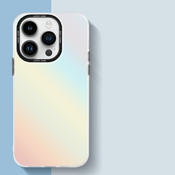 Popular gradient laser double-sided laminated mobile phone case (YK frosted IMD solid color laser) (applicable to Apple-Huawei) (contact customer service to confirm the mobile phone model after placing the order)