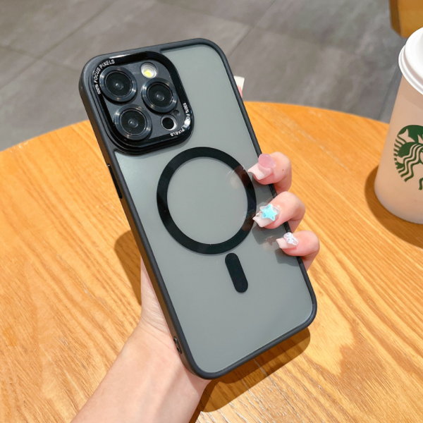Popular Jingshi metal lens magnetic phone case (SJ black) (applicable to Apple) (contact customer service to confirm the phone model after placing the order)