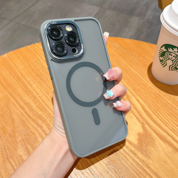 Popular Jingshi metal lens magnetic phone case (SJ titanium gray) (for Apple) (contact customer service after placing an order to confirm the phone model)