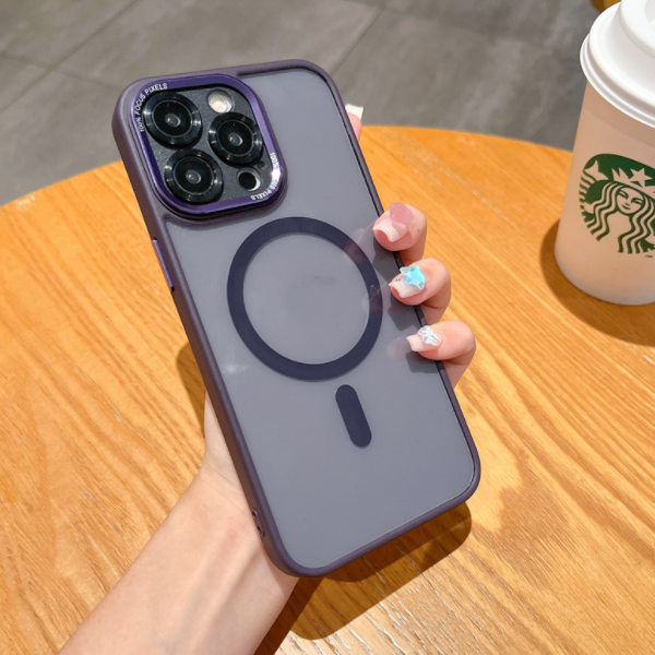 Popular Jingshi metal lens magnetic phone case (SJ purple) (for Apple) (contact customer service to confirm the phone model after placing the order)