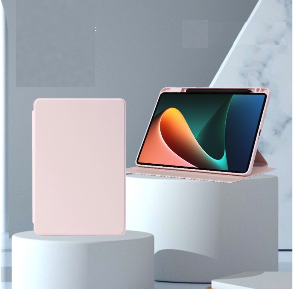 The popular rotatable anti-fall silicone is suitable for Xiaomi tablet series (Sakura pink) (contact customer service to confirm the Xiaomi tablet model after placing an order)