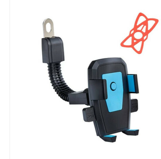 Popular car mobile phone holder [rearview mirror bracket = B5 blue + strap]
