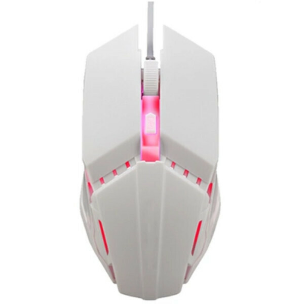 Popular wired mouse [weighted USB mouse luminous*A5 white]