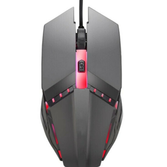 Popular wired mouse [weighted USB mouse luminous*A5 black]