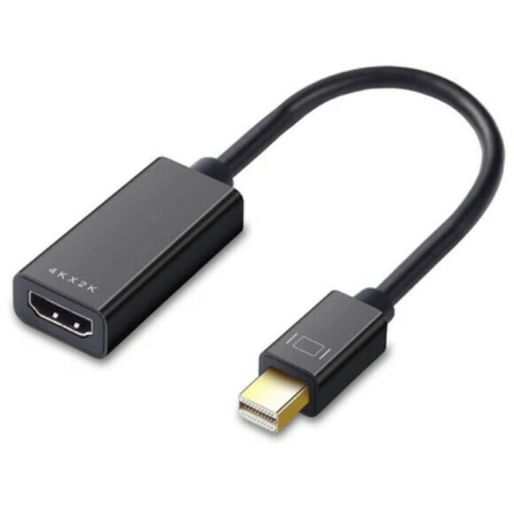 爆款顯示器轉接線【MiniDP轉HDMI（4X/X14黑色小頭款】【長度0.5m及以下】