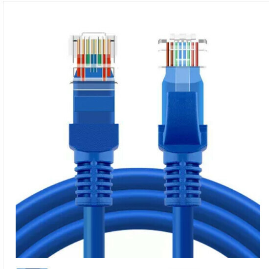 Hot recommended computer broadband connection cable [Blue Gigabit-6 Category 6 full meter round network cable] [Length 30m]