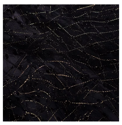 Hotly recommended ins style mesh photography background props Photography background cloth [gold thread black gauze] Size: 100*150cm